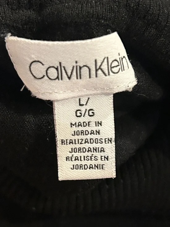 Classic Calvin Klein Black Turtleneck Sweater Women’s Large - Picture 7 of 8